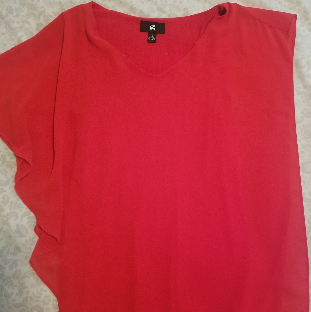 Flowing one shoulder blouse